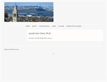 Tablet Screenshot of jacobvanvleet.com